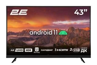 Телевізор 2E-43A06L LED HD 50Hz Smart Android