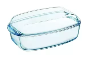 Гусятниця з кришкою скляна Pyrex Essentials 466AC00/1043 (4,3+2,2л)