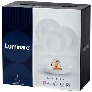 Столовий сервіз Luminarc Louis XV White V2940 18 предметів