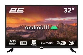 Телевізор 2E-32A06K  LED HD 50Hz Smart Android