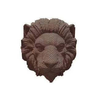 Картонний настінний конструктор &quot;Cartonic 3D Puzzle LION&quot;